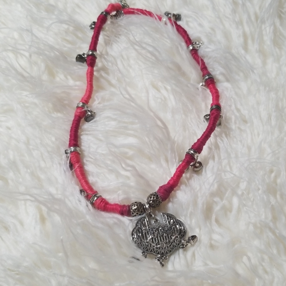 Handmade Vintage Silver Chinese Tribal Necklace